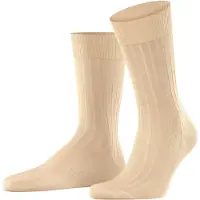 Falke Chaussettes Milano pour hommes, couleur sable, taille 45-46