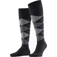 Burlington Chaussettes montantes gris / noir