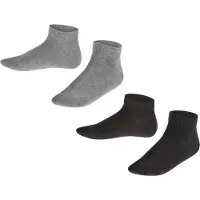 Falke Chaussettes 'Happy' gris chiné / noir