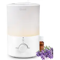 Levoit Humidificateur d'air Chambre d'enfant Top Fill 3L25H avec lumière et Home Décoration Blanc Home Deco