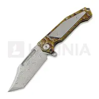 Andre de Villiers Couteau pliant Freak Damascus, Acid Rain