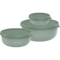 Mepal Frischhaltedosen-Set Lumina 2.0 4,7/6,5/8,4 cm hoch nordic sage 0,25/0,75/1,5 l, 1 Set, Boîte de conservation, Vert