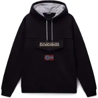 Napapijri Sweat-shirt 'Burgee Wint 4' champagne / bleu foncé / rouge foncé / noir