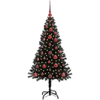 vidaXL Arbre de Noël noir , 120 cm, en PVC