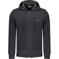 Rifle Hommes, Pull-over, Sweat-shirt zippé bleu pour homme, Bleu, (L)