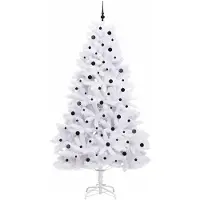 vidaXL Sapin de Noël Artificiel à Branches Articulées Blanc 270 cm