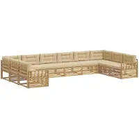vidaXL Ensembles de canapés en bois massif d'acacia