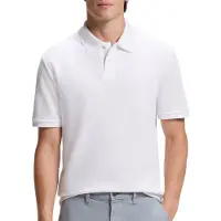 BOSS Phoenix 10279708 Orange Short Sleeve Polo Blanc M Homme
