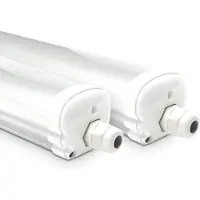 HOFTRONIC™ - Lot de 2 lampes fluorescentes LED 36W 120 cm IP65 4000K Blanc neutre