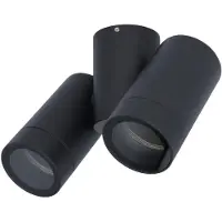HOFTRONIC™ - Applique murale LED Silva inclinable dimmable 2x GU10 IP65 noir