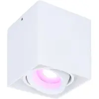 HOFTRONIC™ - Plafonnier connecté carré 5,5W RGBWW WiFi BLE Blanc IP20