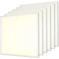 HOFTRONIC™ - Lot de 6 Panneaux LED 62x62 cm 36W 3000K UGR22 Sans scintillement