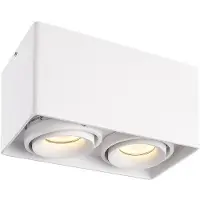 HOFTRONIC™ - Spot plafond LED inclinable 2x GU10 IP20 Blanc