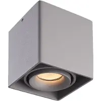 HOFTRONIC™ - Spot en saillie LED carré 4W 345lm 2700K GU10 gris dimmable inclinable