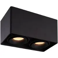 Hofronic - Spot LED plafond 8W 690lm dimmable inclinable 2700K noir IP20