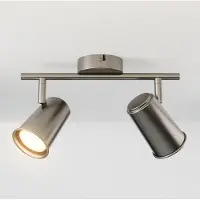 HOFTRONIC™ - Plafonnier LED 2 spots 8W 690lm 2700K Inclinable inox
