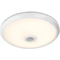HOFTRONIC™ - Plafonnier LED 12W 1000lm 3000K Détecteur Mouvement Blanc IP20