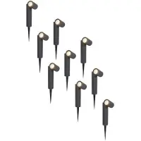 HOFTRONIC™ - Spot à piquet LED Pinero 4W 345lm 4000K IP65 Noir Dimmable