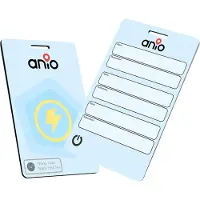 Anio Localisateur Bluetooth BagTag, fin et pratique, compatible avec la fonction "Localiser" d'Apple