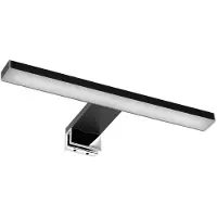 Sapho Applique murale Esther 2 LED, 6 W, 280 × 14 × 107 mm, IP44, noir