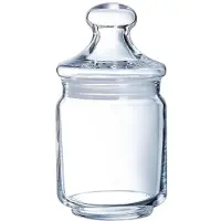 ARC Pot de rangement décoratif, verre décoratif, idéal pour les bijoux et la décoration, capacité : 0,3 L