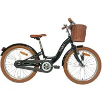 Volare Vélo pour enfants Ashley - modèle pour filles - 24 pouces - noir