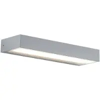 ROSSINI ILLUMINAZIONE Applique Bi-Émission Level Led 15W 4000K Gris - Applique D'Extérieur Ip65 En Aluminium Moulé Sous Pression -