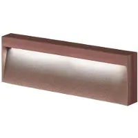 ROSSINI ILLUMINAZIONE Applique Led Kiki 8W 3000K Ip65 - Structure En Aluminium Corten Pour Extérieur, Lampe De Balise Murale Angle Lumineux 50° - Groupe Rossini