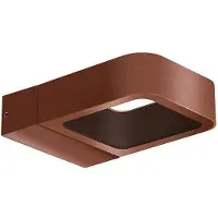 ROSSINI ILLUMINAZIONE Applique Led Pitt 7W Pour Extérieur, Double Émission 100-100°, Structure En Aluminium Ip65, Corten 3000K -