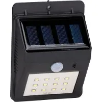 Grundig alpina Lampe solaire d'extérieur - Lampes solaires d'extérieur avec lumière blanche chaude, détecteur automatique de crépuscule et protection IP44 - Pour montage mural dans le jardin