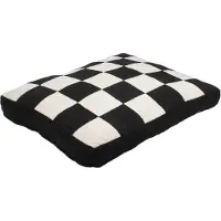 Laroy Cozy Block coussin noir/blanc pour chien