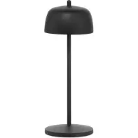 Zafferano Circe Lampe De Table Led Noire, Rechargeable Et Dimmable