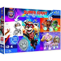 Trefl Puzzle géant double face Grande équipe Paw patrols/Paw patrol 15 pièces dans la boîte 40x27cm 24m+