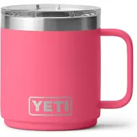 Yeti Rambler Stackable Mug 2.0 10oz Mag Slider Lid, Tropical Pink, mug thermos empilable avec couvercle, 295 ml