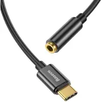 Baseus Adaptateur USB-C à Jack 3,5 mm Noir KP29134