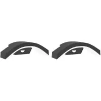 vidaXL Lampes murales d'extérieur LED avec capteur 2 pcs. noir fonte d'aluminium