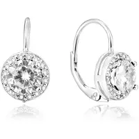 Beneto Boucles d'oreilles argent brillant AGUC901 (L), (Argent)