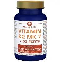 Pharma Activ Vitamine K2 MK7 + D3 Forte 1000 UI 125 comprimés