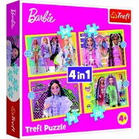 Barbie Puzzle - 4 en 1 - Le monde heureux de Barbie 34626