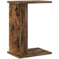 vidaXL Table d'appoint Chêne fumé 35 x 25 x 50 cm Bois d'ingénierie