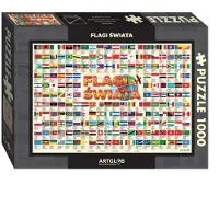 Artglob Drapeaux du monde - puzzle de 1 000 pièces, édition unique