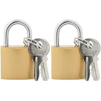 vidaXL U Lock avec Clés 2 pcs Laiton Fer