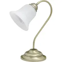 Rabalux Lampe de table 7372 Francesca, E14, bronze-argent-blanc, ronde, style classique, ø 130 mm