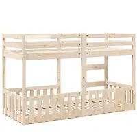 vidaXL Lit superposé 75x190 cm pin massif