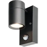 HOFTRONIC™ - Applique murale LED 4W 4000K GU10 IP44 Noir détecteur mouvement