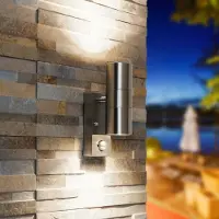 HOFTRONIC™ - Lot de 6 appliques murales LED Jasmin 8W 6500K IP44 inox
