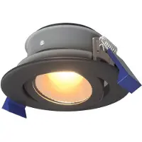 HOFTRONIC™ - Spot LED encastrable 4W 345lm 2700K IP65 GU10 Noir Inclinable Dimmable
