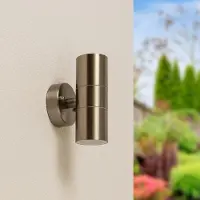 HOFTRONIC™ - Applique murale LED Jasmin 2x GU10 Dimmable IP44 Inox