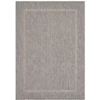 Carpetsale24 Tapis Intérieur Extérieur Tissage Plat Aspect Sisal avec Bordure Imperméable pour Cuisine Terrasse Salon, Taille: 280x370 cm