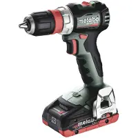 Metabo BS 18 L BL Q 613156800 Perceuse-visseuse sans fil 18 V 4 Ah Li-Ion incl. 2ème batterie, sans balais, coffret inclus, chargeur inclus